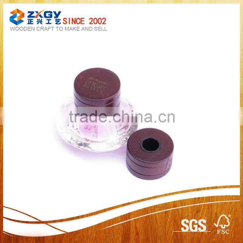 home storage airtight wooden lid glass canister