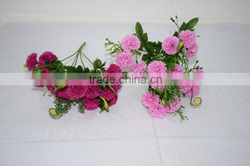 Mini silk flower natual touch carnation cut flower prices for wedding/home decoration