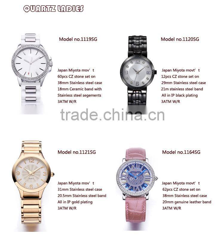 China Factory Latest Fashion Wrist Watches for Girls Red Strap