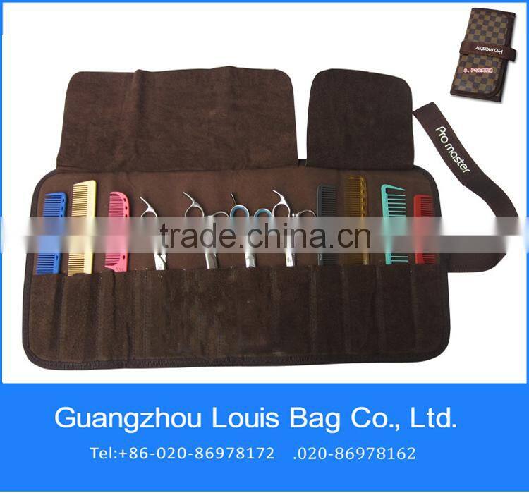 2015 factory customized barber waist bag,barber waist case,barber leather waist bag