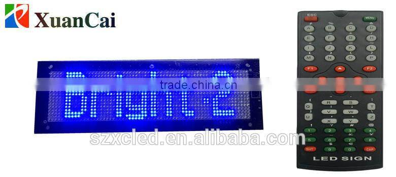 16X64 pixel led high clear SMD scrolling text multi-languages programmable led sign
