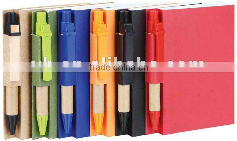 ECO mini size notepad with pen