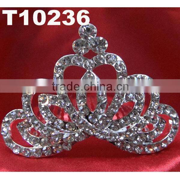 girls mini rhinestone tiara crown wholesale