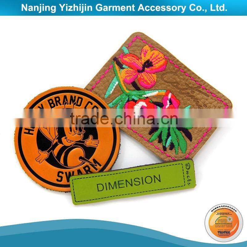 Colorfast well made custom metal clothing labels