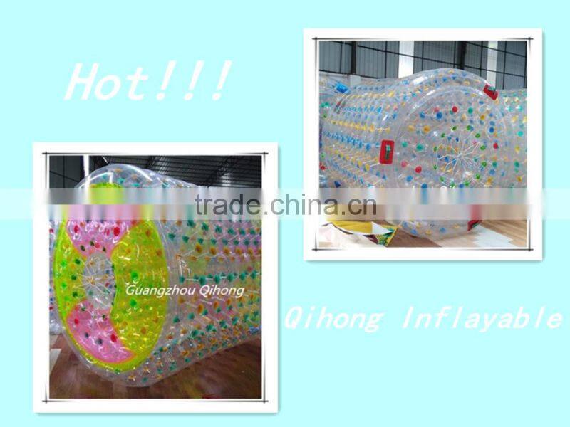 Guangzhou Qihong High quality PVC Material inflatable Water Roller For Lake