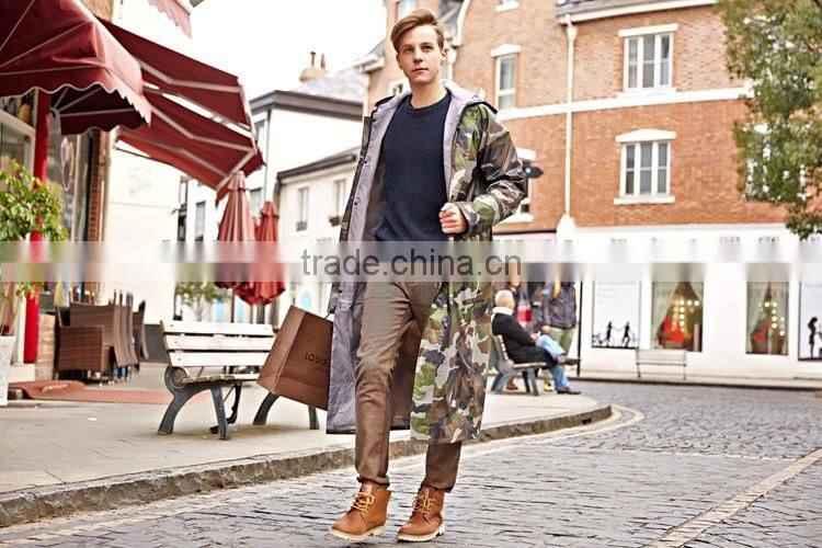 Adult military camouflage long raincoat poncho raincoat sale