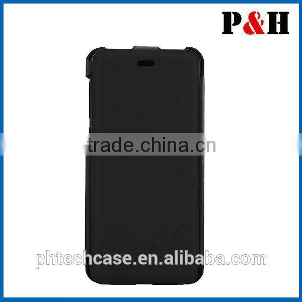 Best selling heat setting litchi skin flip leather case for iphone6 phone accessory