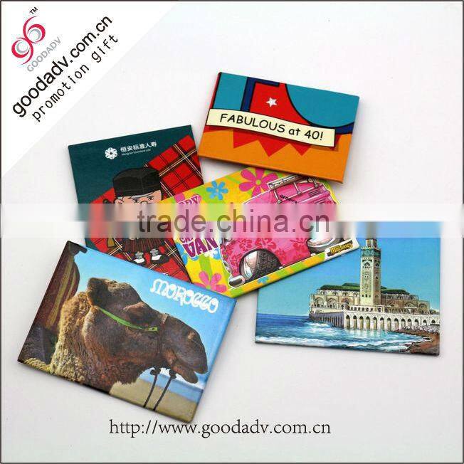 Wholesale souvenir gift fridge magnet metal magnetic sticker