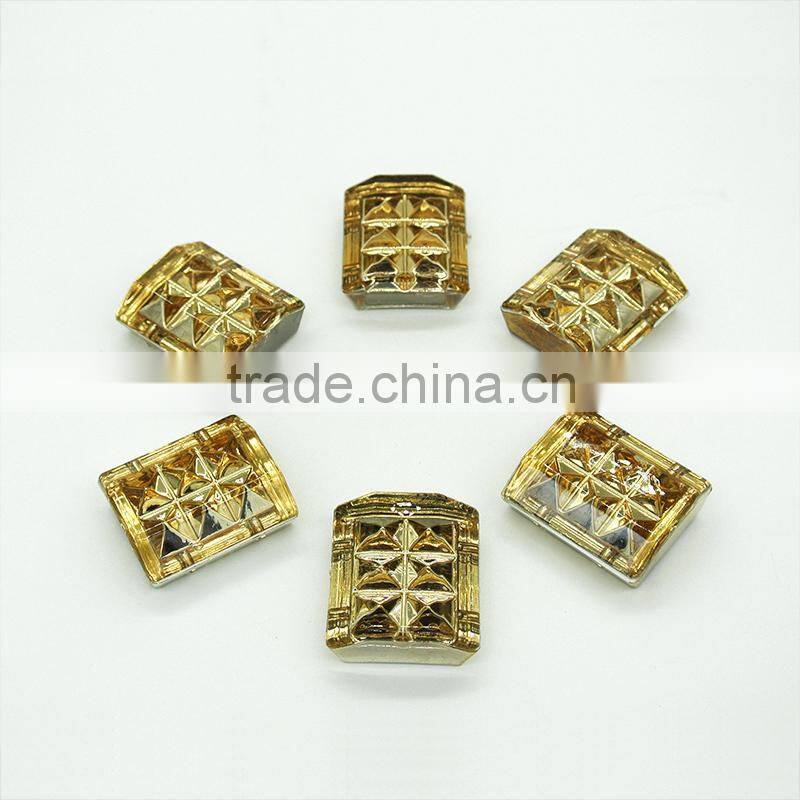 KD13 rectangle 5*8 6*18 flat back sew on acrylic rhinestones for fashion decoration, craft making, garment bags accessories