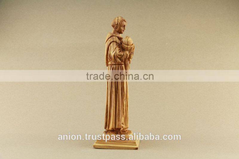 Olive Wood Figure. Father & Baby