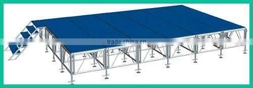 RP stage equipment aluminium portable stage with steps