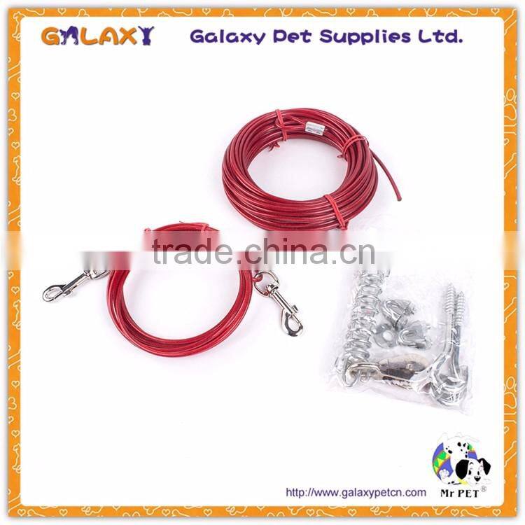 Pet supplies advanced spring steel wire rope pet leashes,retractable steel wire leash