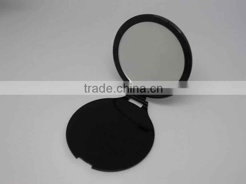 Black single surface mirror,foldable mirror,cosmetic pocket mirror, protable mirror