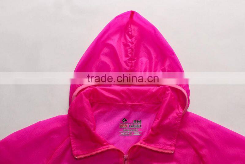 women's summer new organza printed long-sleeved shirt zipper sun protection