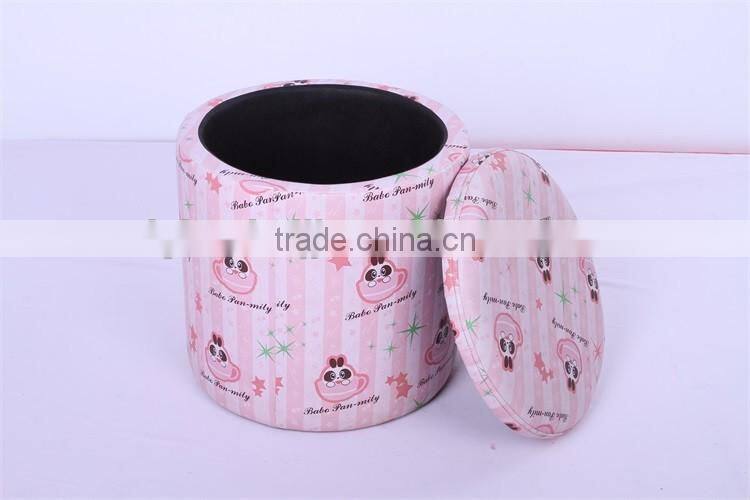 Durable PVC Foldable Ottoman Storage