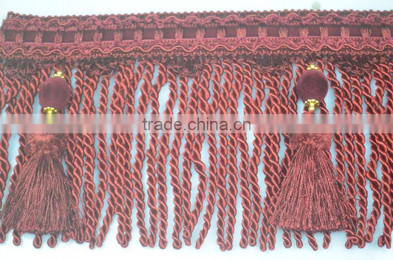 high quality rayon bullion fringe for curtain decorations