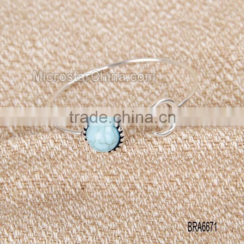 European and American fashion exquisite moon gemstone bangle