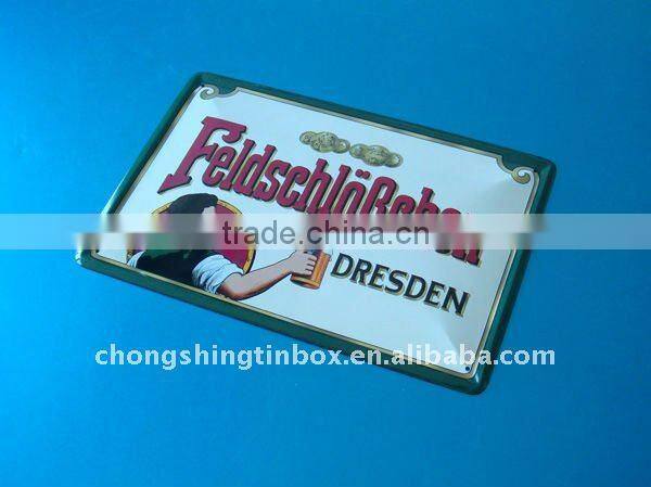 Advertising tin plate tin sign tin board