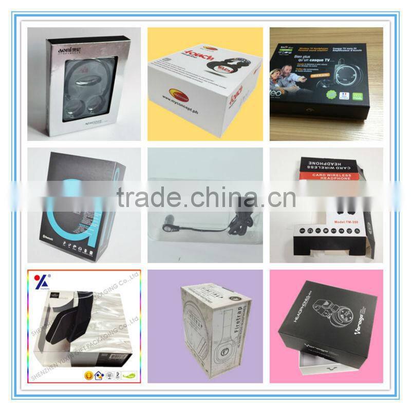 High quality customized package headphone paper box
