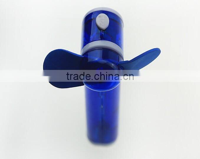 Best quality Mini usb mini desk fan with water mist Plastic Material water mist spray bottle fan