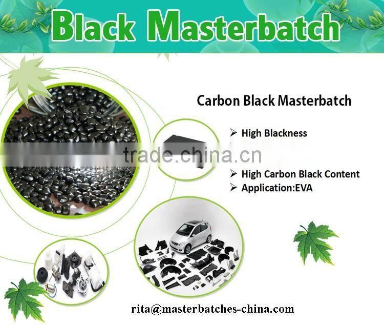 Commen Carrier EVA black masterbatch with high pigment for Pipe