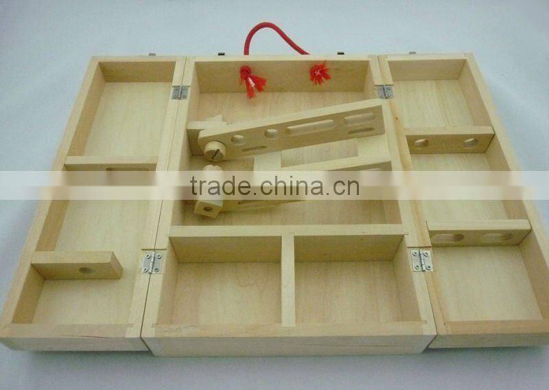 basswood pretend play carpenter tool set toy