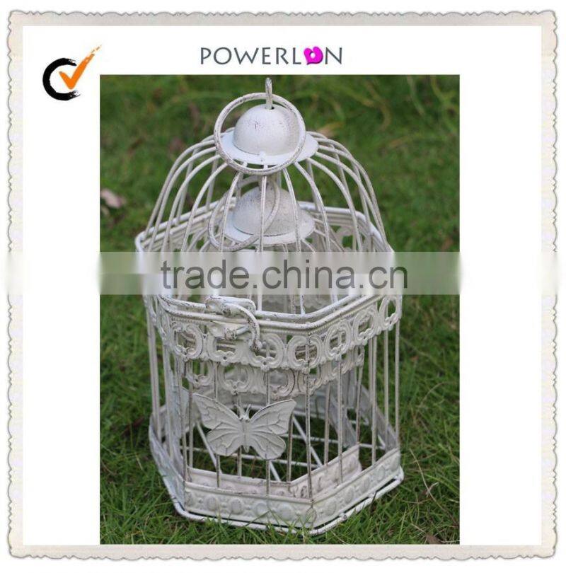 Low Price Shabby and Chic Garden Decor Metal Square Bird Cage