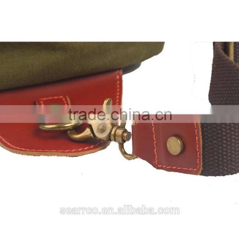 Customized men casual cross body sling canvas chest shoulder bag in china