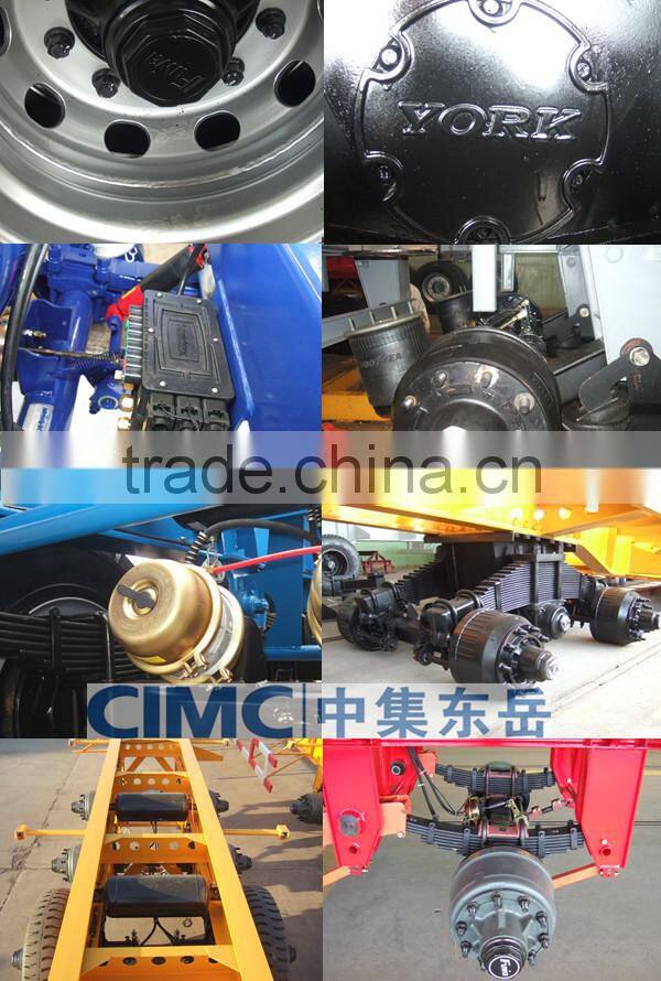 CIMC Carbon Steel Dry Bulker Cement Tanker Semi Truck Trailers For Sale