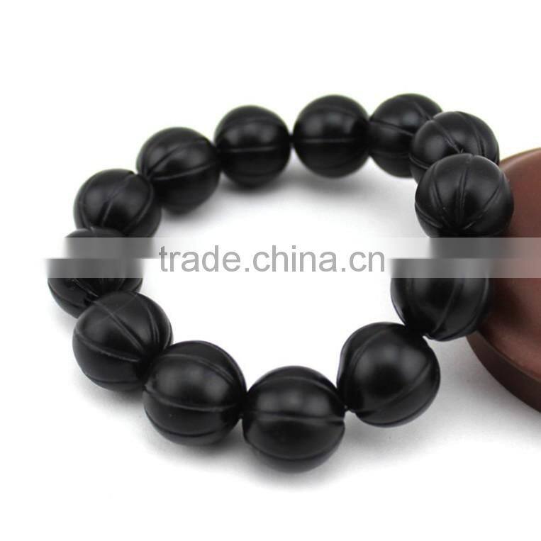 Natural black bian stone bangle