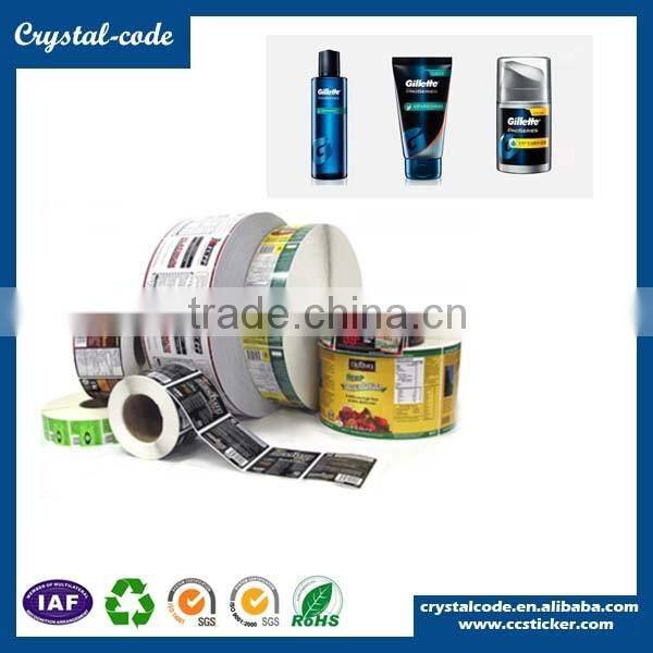 Product sticker home care self adhesive shampoo label