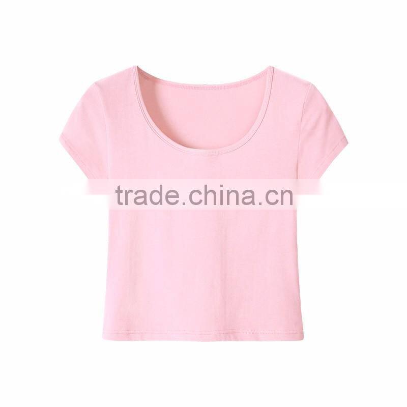China garment supplier wholesale cotton women spport fitness wear t-shirts/shirts
