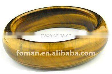 58mm inside diameter gold rutilated quartz natural stone bangle