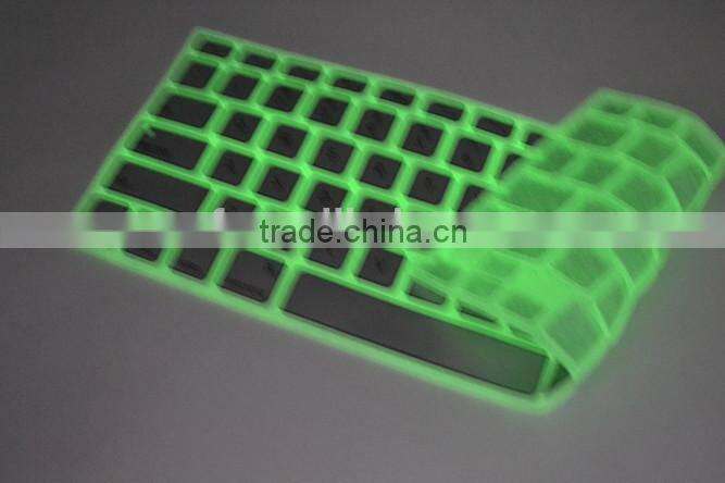 competitive price glow in the dark keyboard cover, glow in the dark keyboard cover for laptop