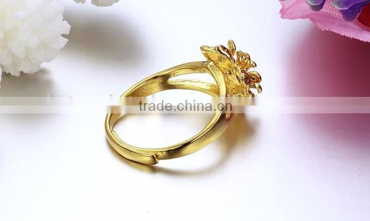 KSTONE 2015 New Trendy 18k Gold Plated Dubai Wedding Cooper Rings