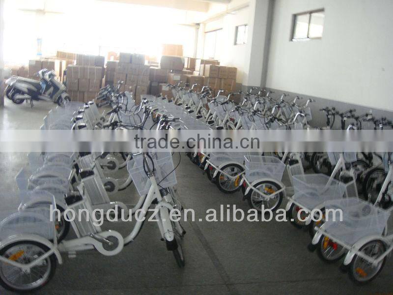 buy 250W 36V cheap three wheel electric cargo bike with lithium battery in china
