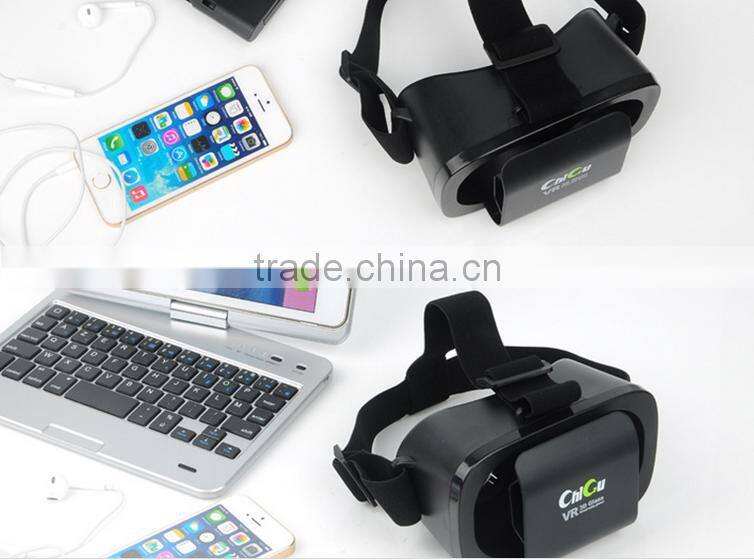 2016 New style ABS Plastic VR box 2.0 bluetooth gamepad 3D glasses virtual reality headset