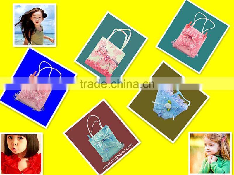 2016 best-selling pretty flower handbag no-woven fabric candy bag for wedding