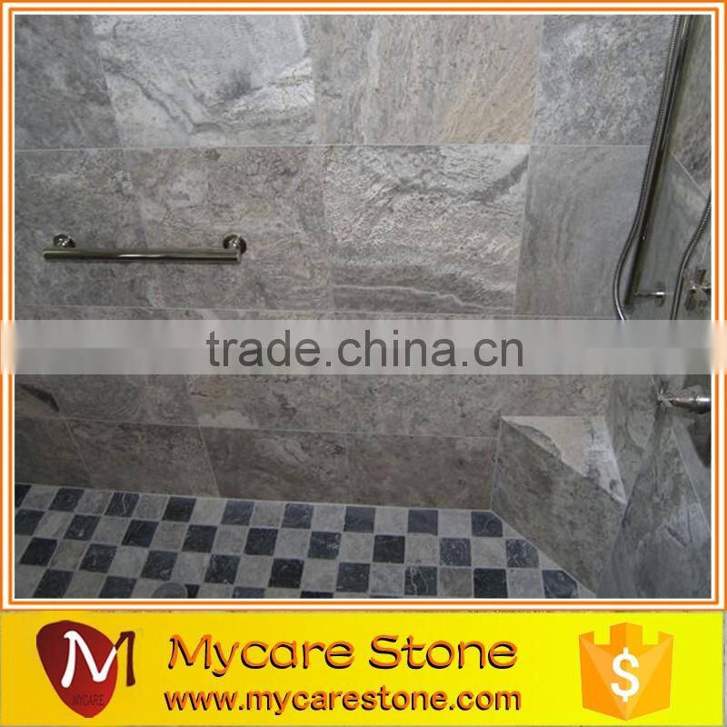 Sliver Grey Travertine Flooring And Wall Tile