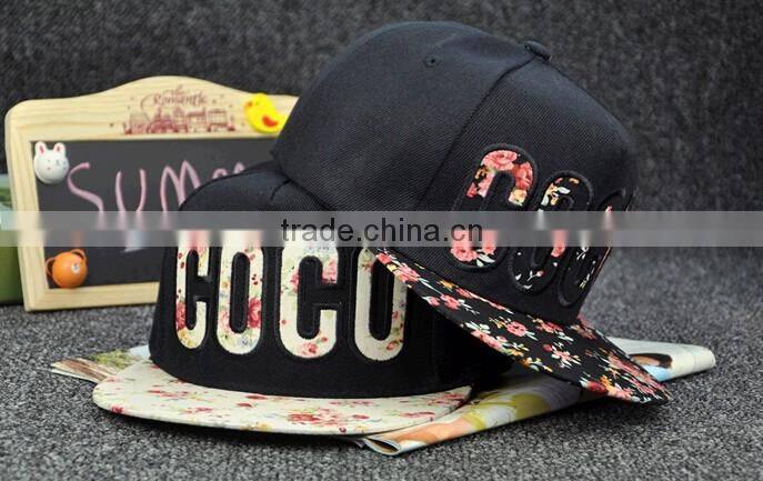 Fashion 3D embroidered snapback caps
