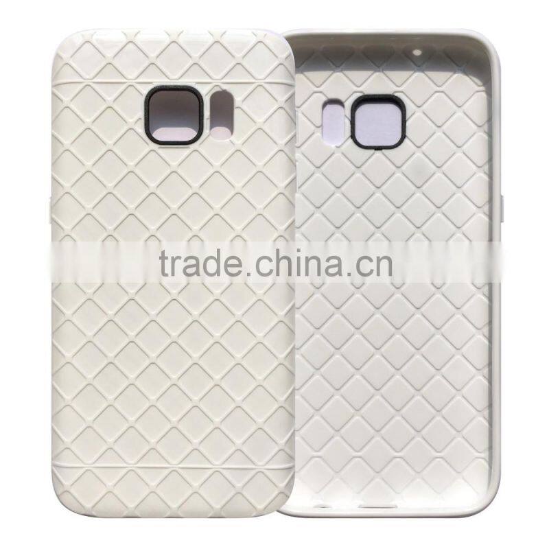 Free sample mobile acessories rhombus design soft TPU phone case for sumsung s7