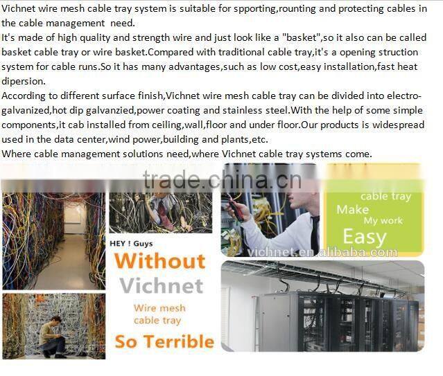 Perforated 10 years warranty UL CE certificates basket cable tray