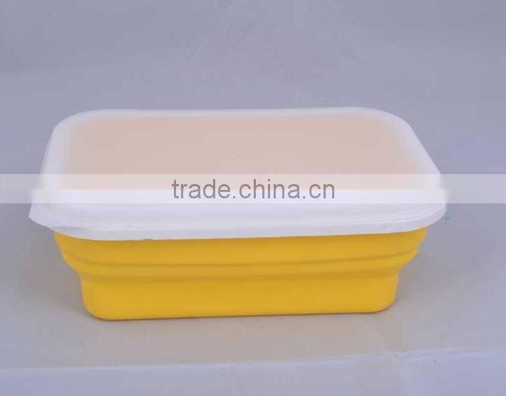 Silicone foldable bady lunch box