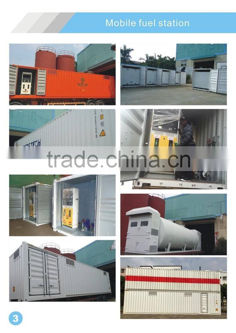 high quality 20feet and 40feet mobile containerized fuel station for sale