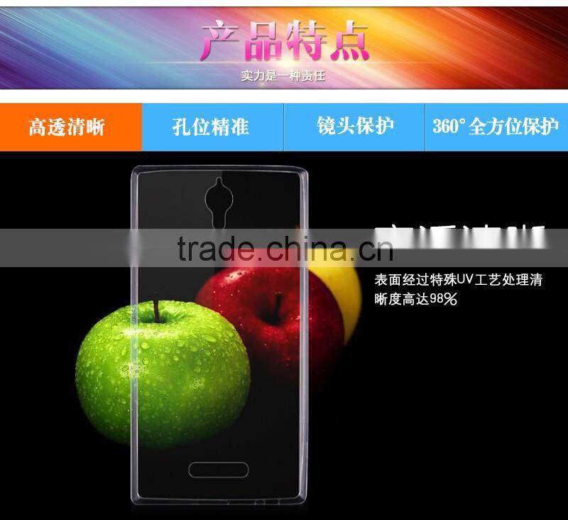 For oppo U3 6607 Ultra Thin Clear Transparent Soft TPU phone cases