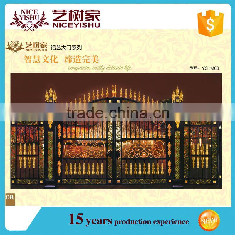 Luxury aluminum gate, simple gate design, different design of gate colors
