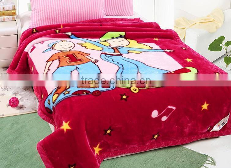 China Suppliers quilt blankets rebel wholesale plush blankets 100 polyester fleece organic bear blanket