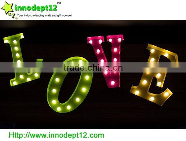 Letter Love set Wedding party decoration marquee letter decoration light