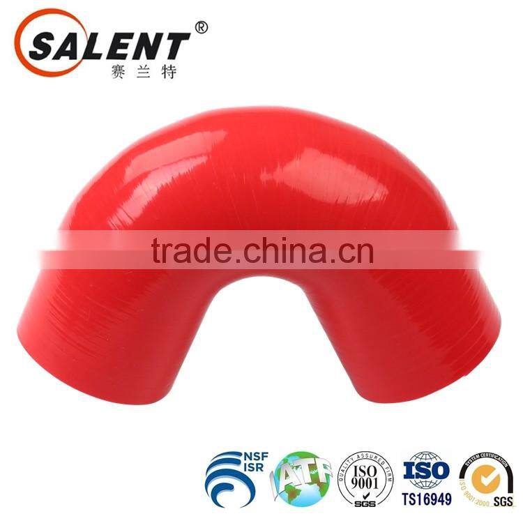 standard 54mm reinforced Red 135 degree flexible auto silicone elbow hose
