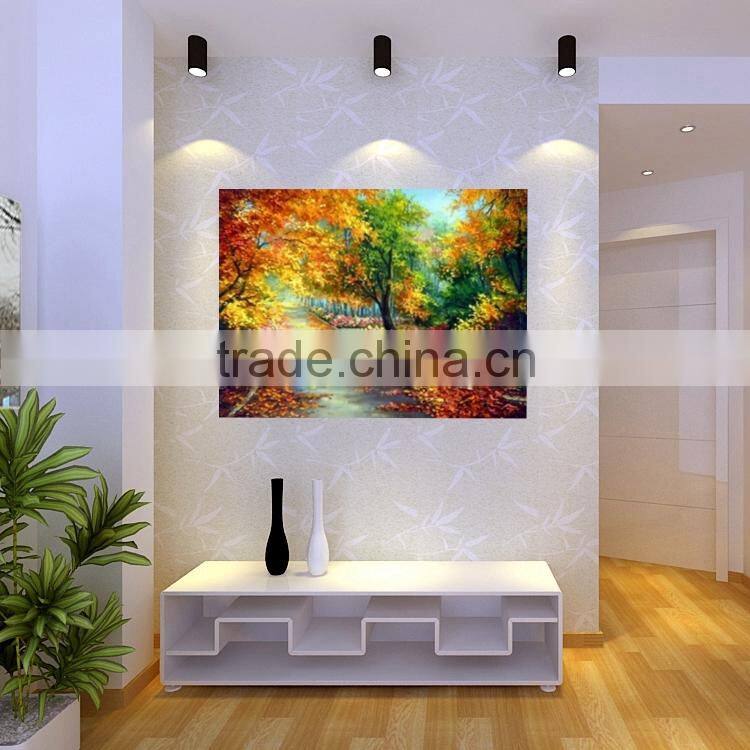 Factory supply latest design home decoration autumn photo 5d diy diamond painting by numbers with acrylic